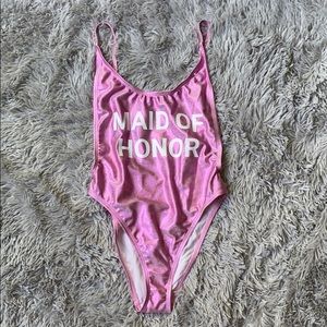 “MAID OF HONOR” one piece